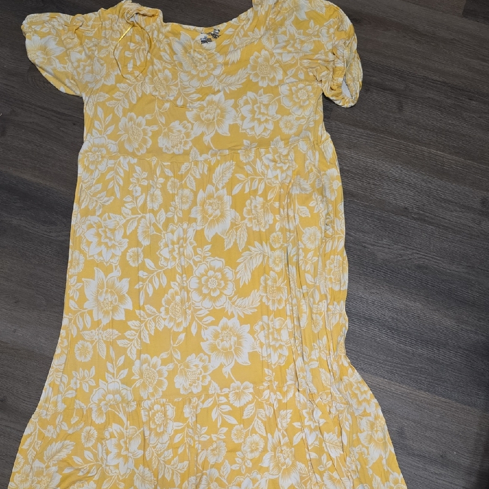 Terra & Sky Yellow Floral Dress